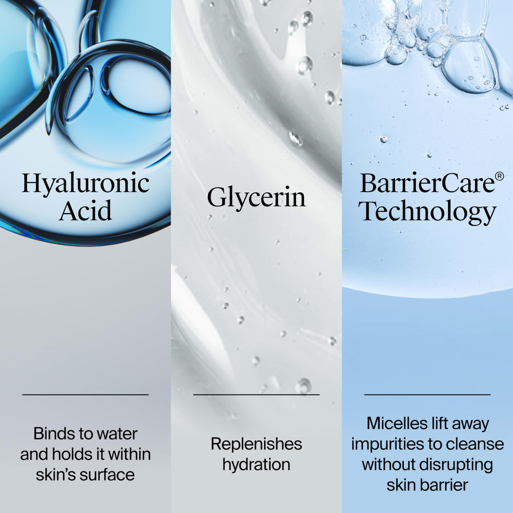 Neutrogena Hydro Boost: limpiador para piel seca y normal, sin irritantes.