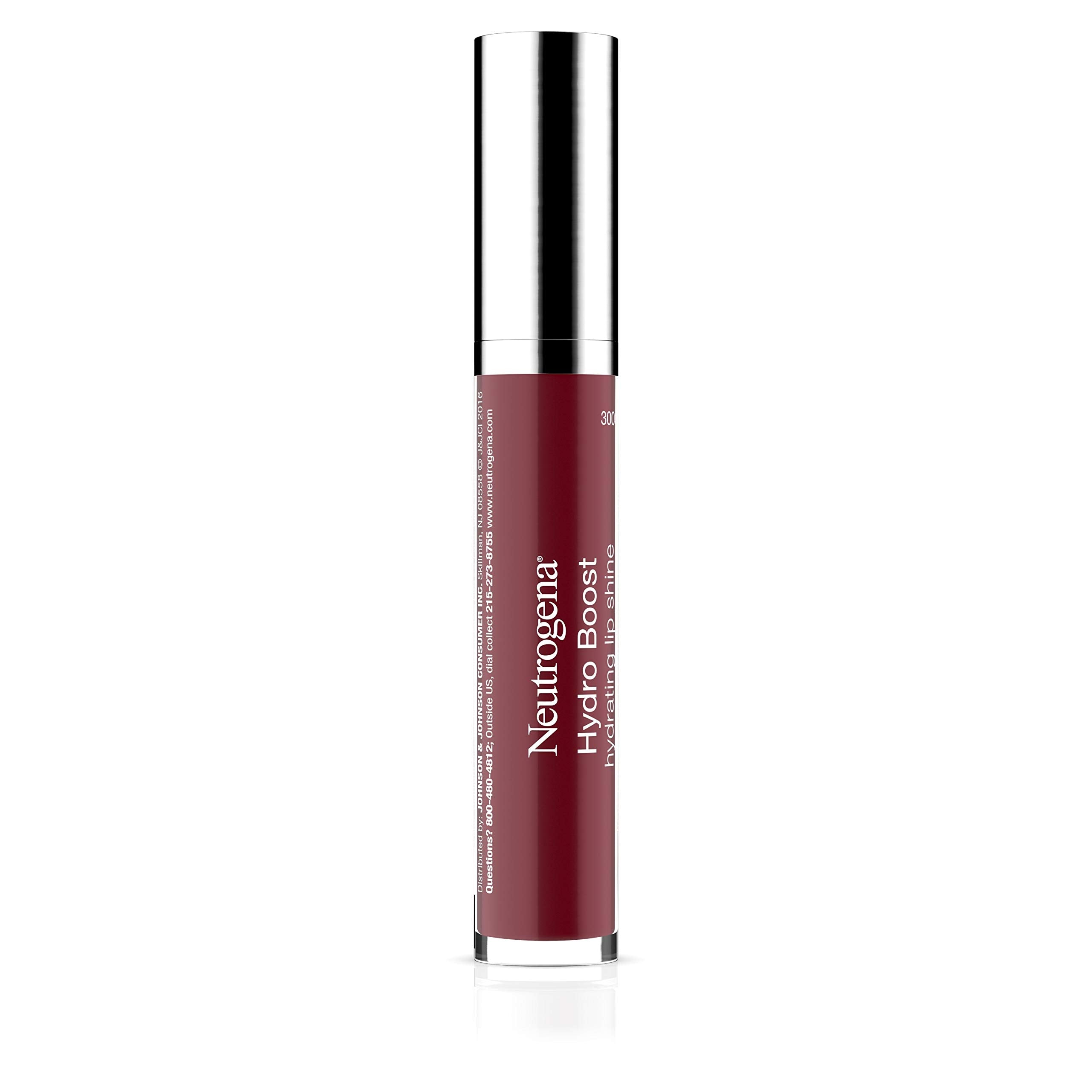 Neutrogena Hydro Boost Lip Gloss non stick texture closeup highlights comfortable wear.