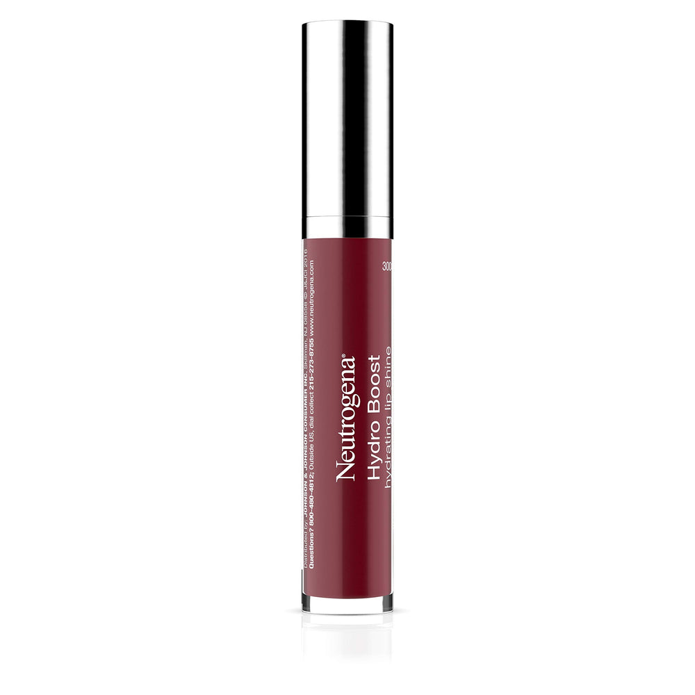 Neutrogena Hydro Boost Lip Gloss non stick texture closeup highlights comfortable wear.