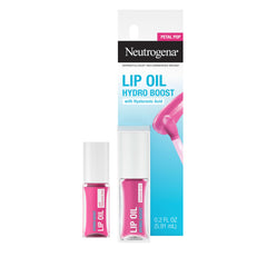 Petal Pop lip oil swatch demonstrating rich tint and smooth texture