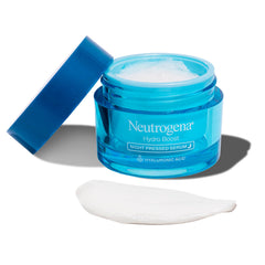 Neutrogena Hydro Boost Night Pressed Serum, gota lista para hidratar la piel.