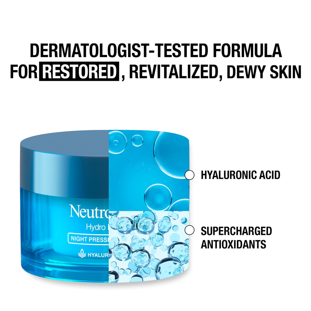 Neutrogena Hydro Boost Night Pressed Serum textura que se funde al contacto.