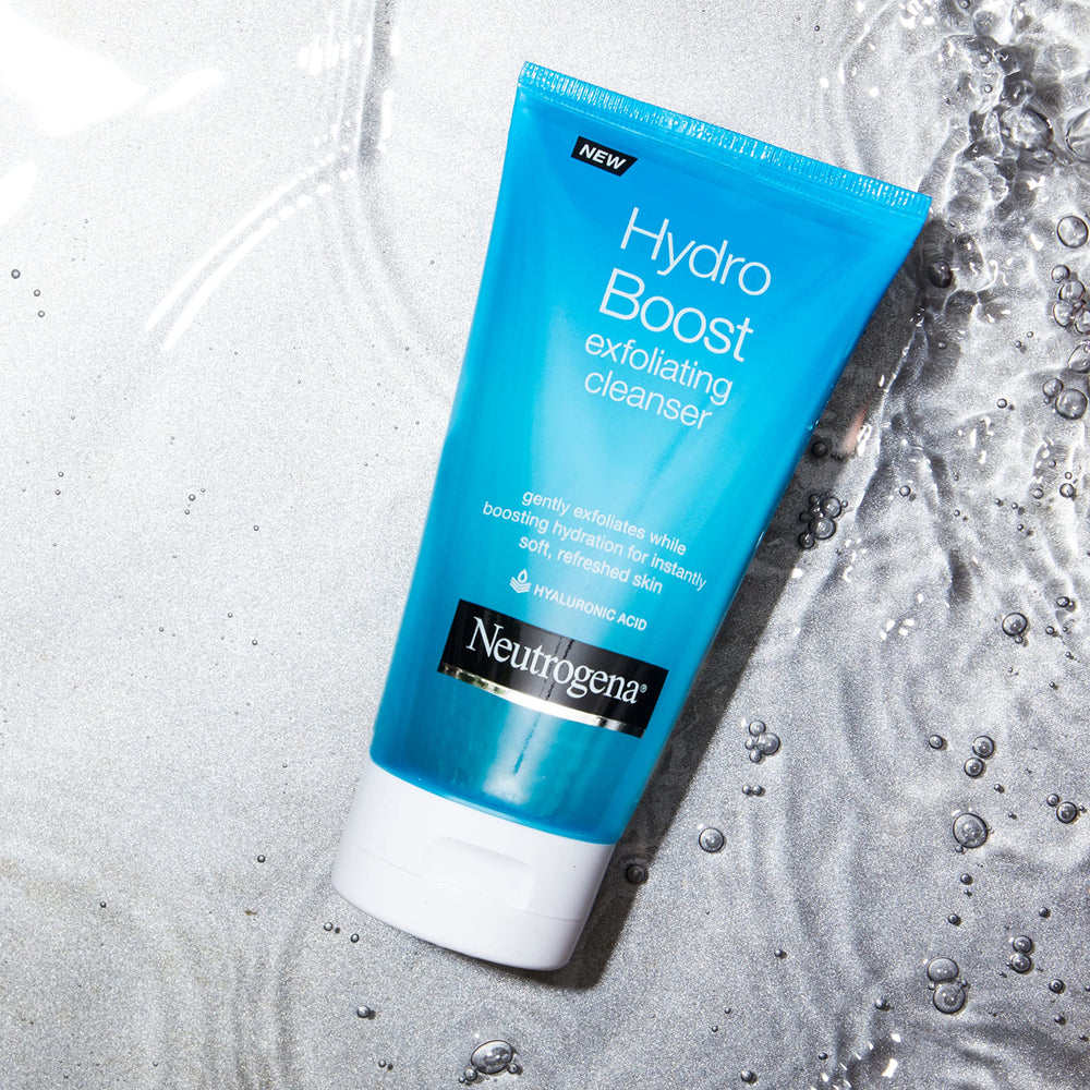 Neutrogena Hydro Boost packaging front view emphasizes simple, clean branding.