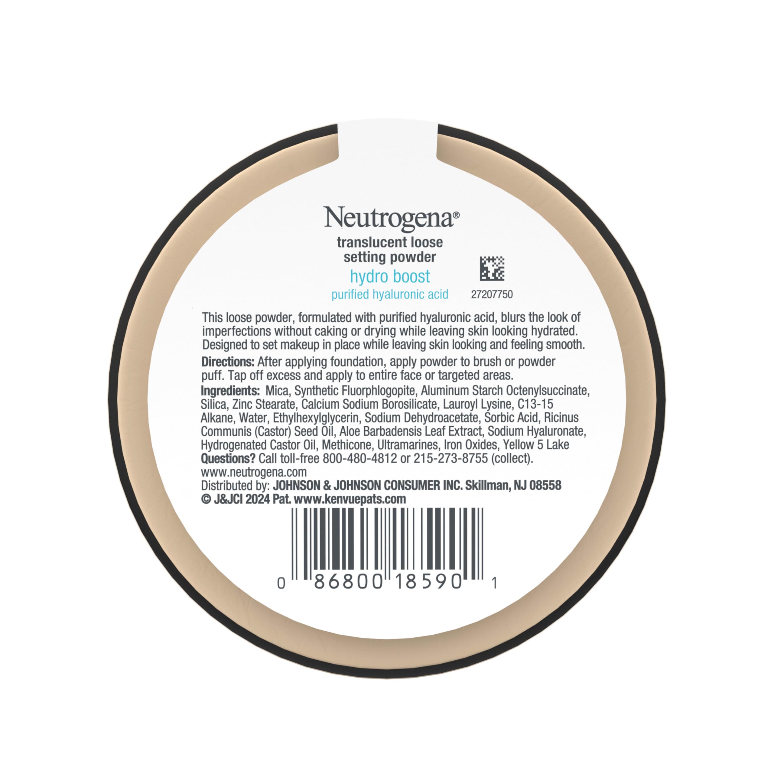 Neutrogena Hydro Boost polvo translucido textura fina que difumina poros e imperfecciones