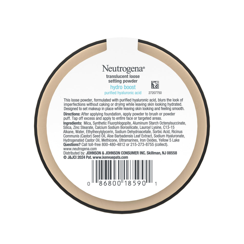 Neutrogena Hydro Boost polvo translucido textura fina que difumina poros e imperfecciones