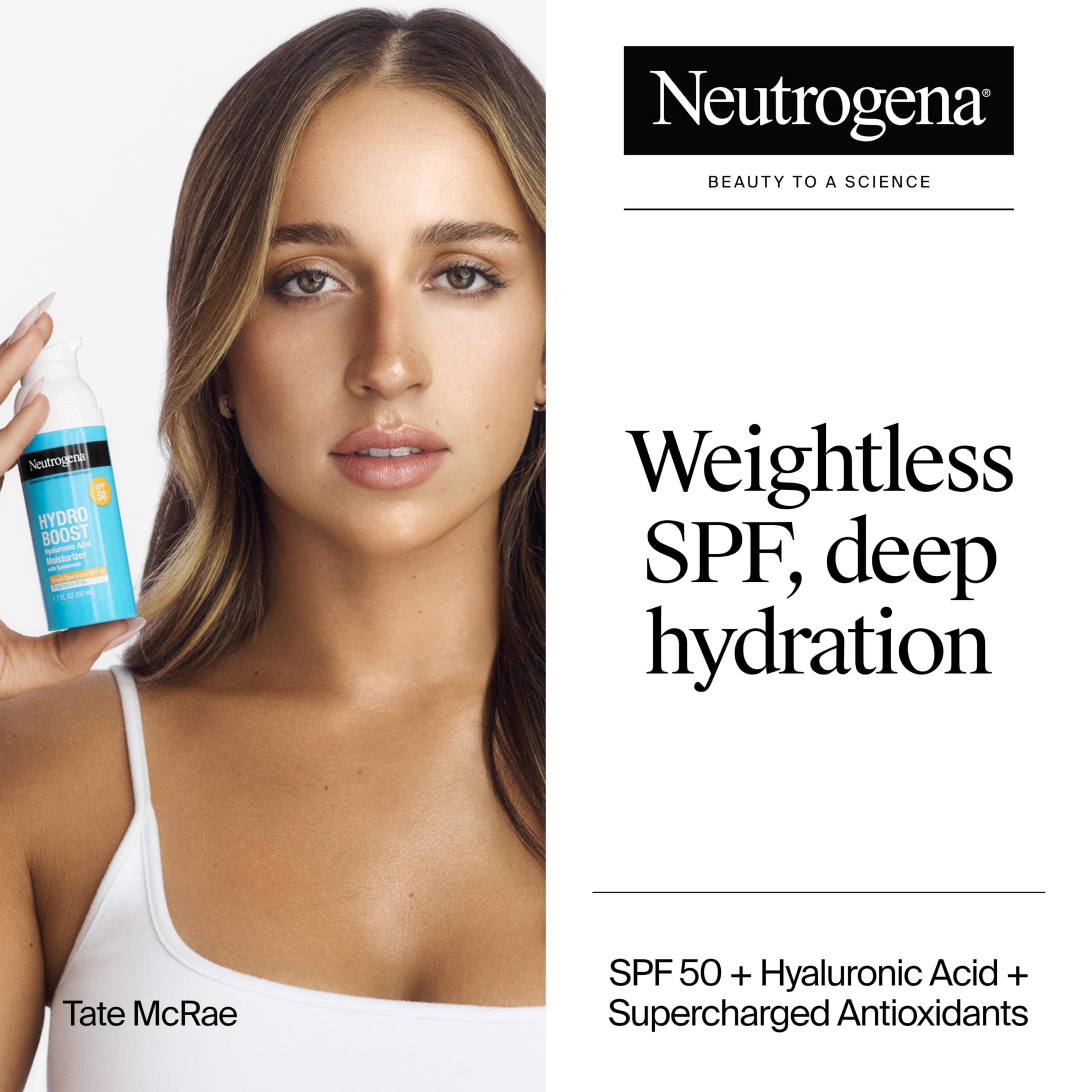 Neutrogena Hydro Boost pump dispense for easy, mess-free application