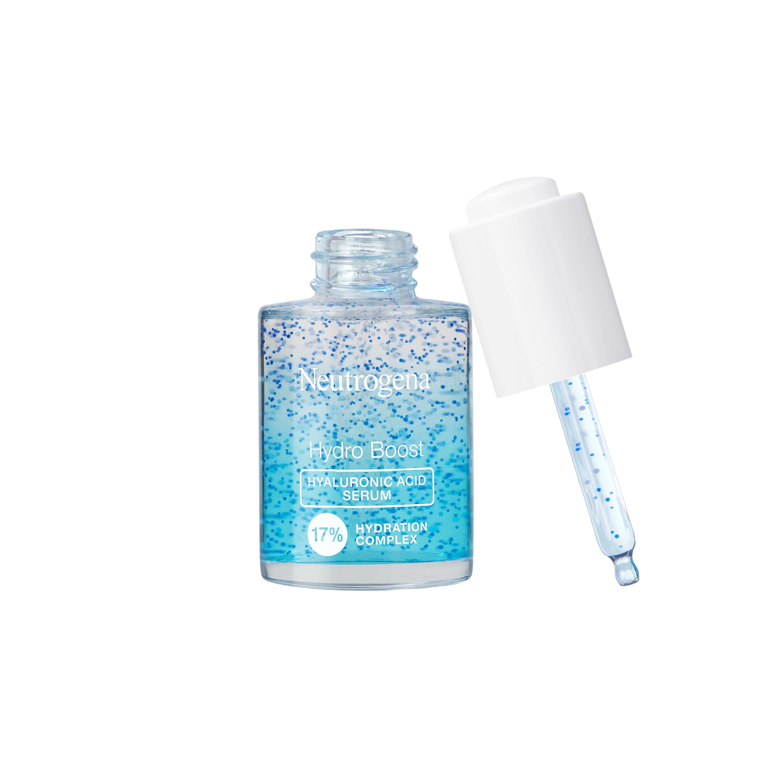 Neutrogena Hydro Boost Serum, absorción rápida sin residuo.