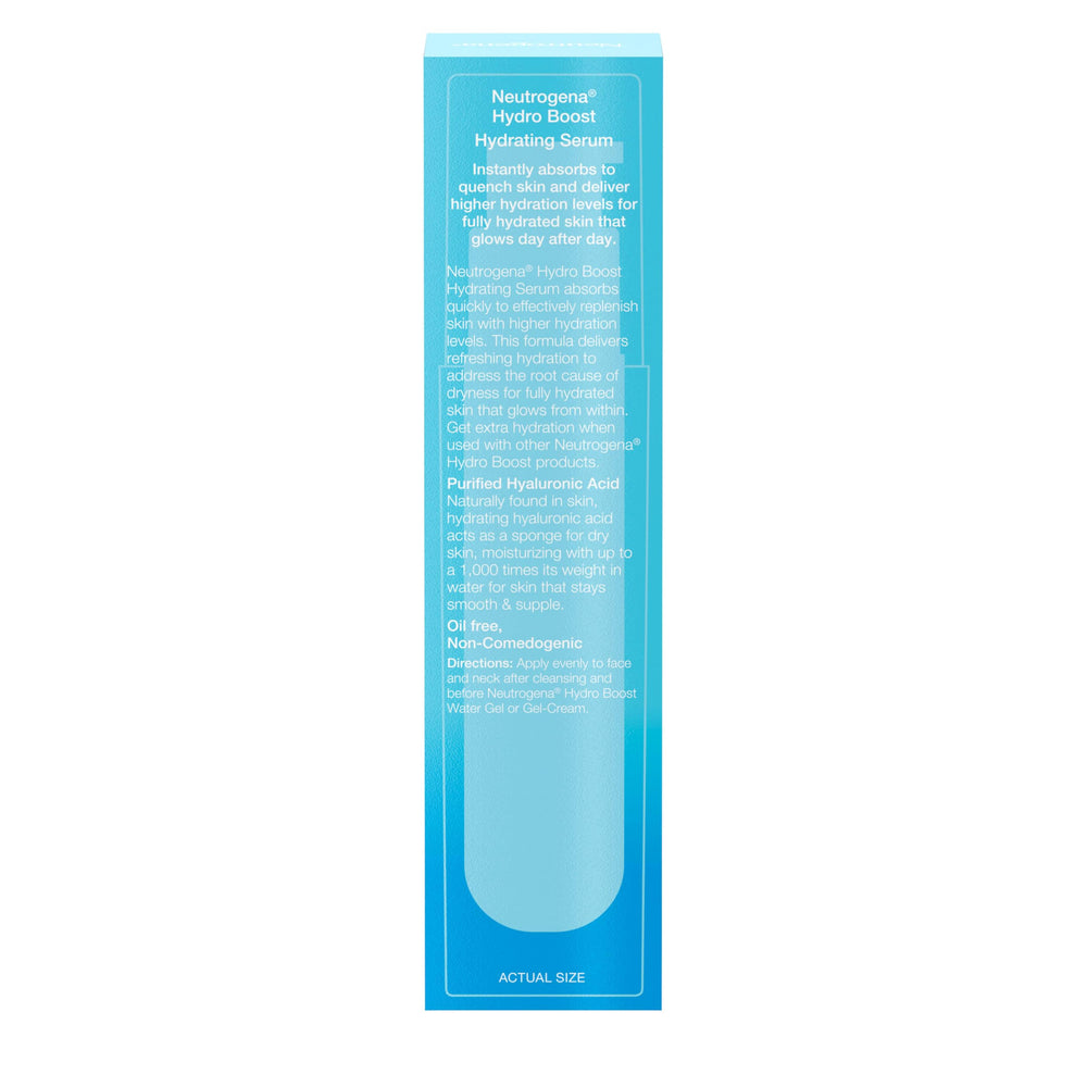 Neutrogena Hydro Boost serum neck hydration versatile for cohesive glow.