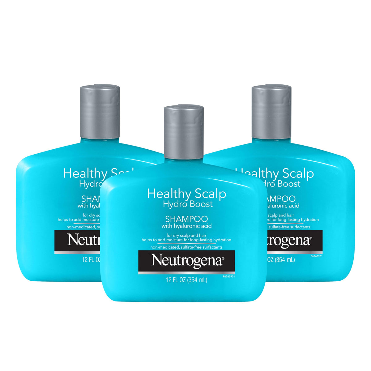 Neutrogena Hydro Boost shampoo bottle highlighting moisturizing formula for dry hair