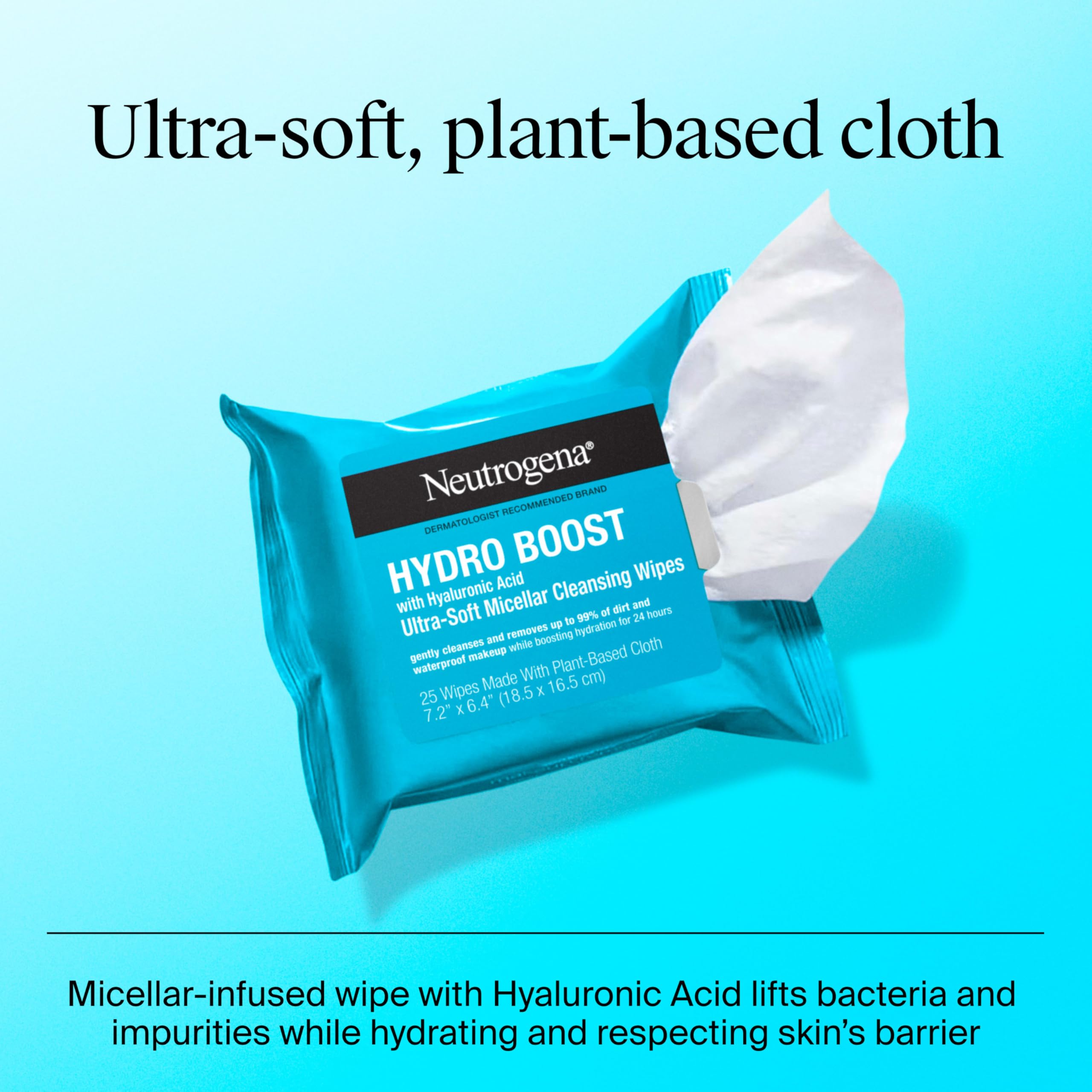 Neutrogena Hydro Boost: telas 100% vegetales para limpieza responsable