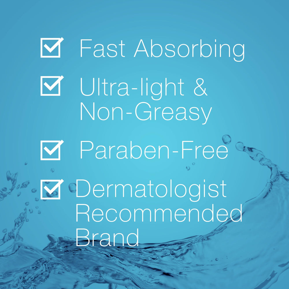 Neutrogena Hydro Boost, textura ligera, hidratación rápida para piel seca.
