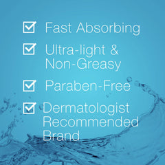 Neutrogena Hydro Boost, textura ligera, hidratación rápida para piel seca.