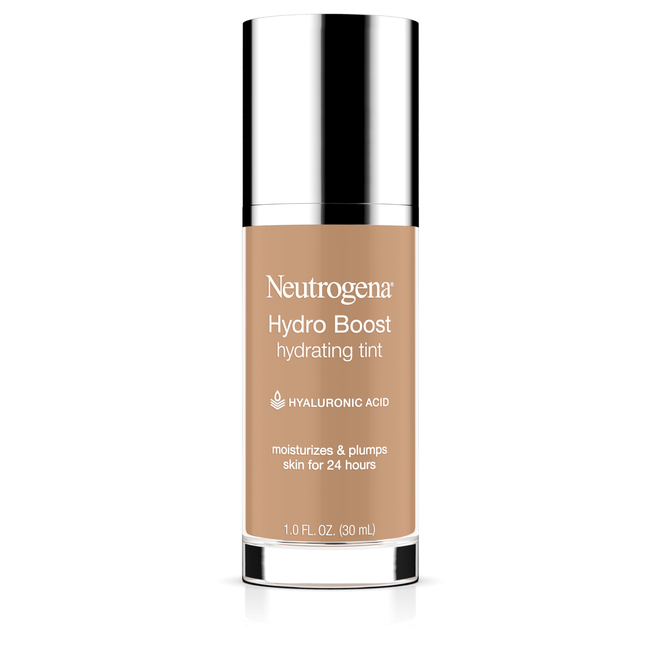 Neutrogena Hydro Boost Tinte botella muestra hidratación constante para piel seca