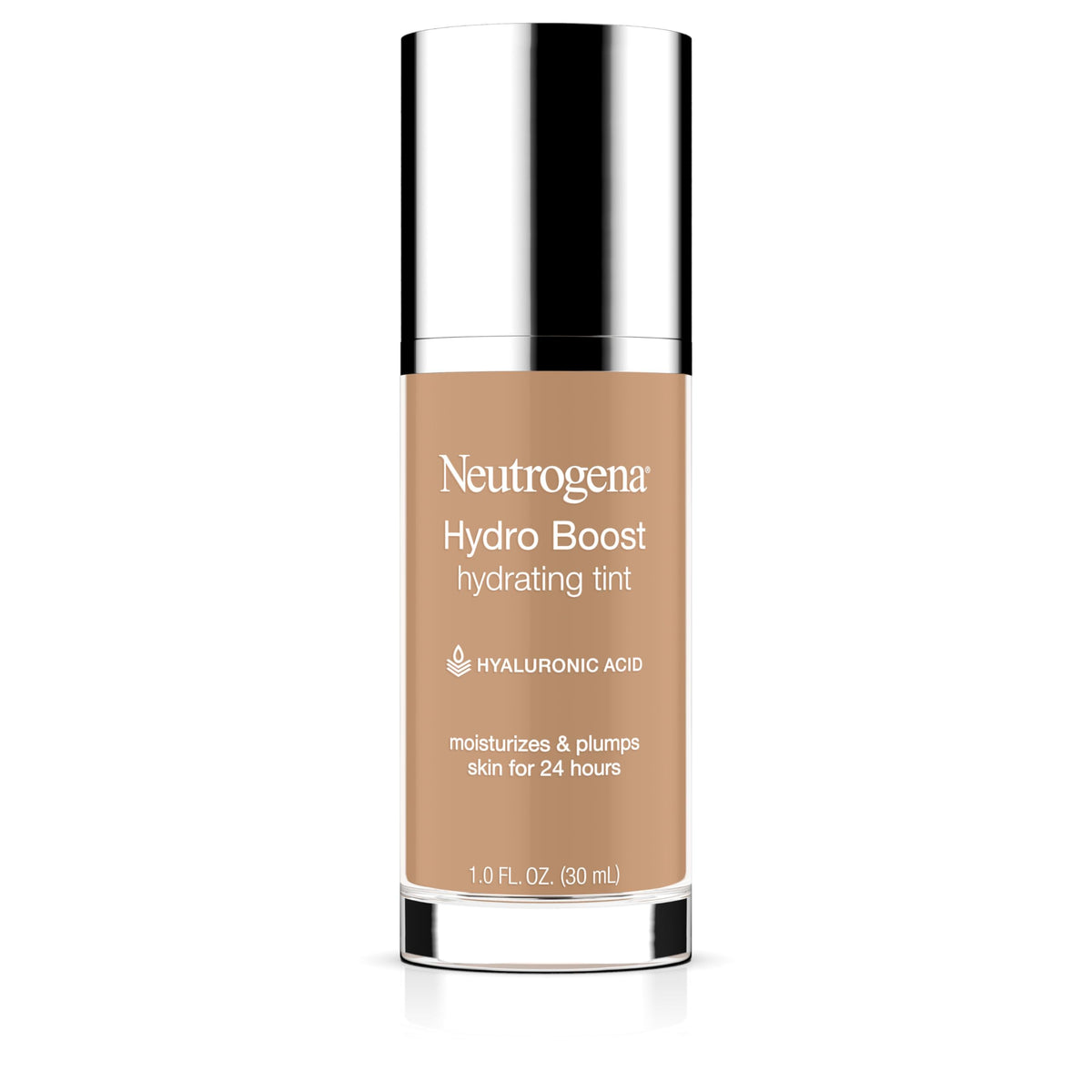Neutrogena Hydro Boost Tinte botella muestra hidratación constante para piel seca