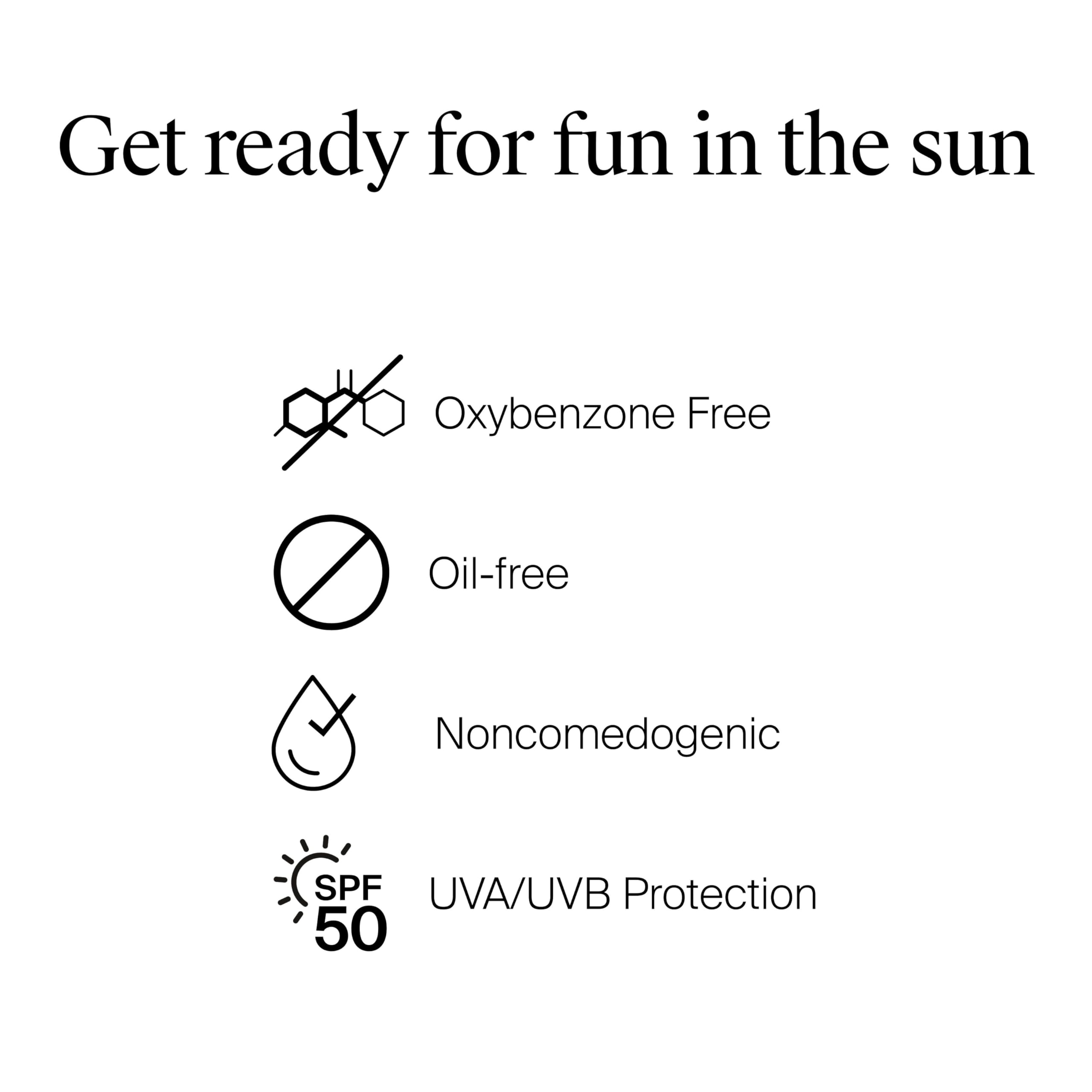 Non-greasy finish of Neutrogena Hydro Boost Water Gel Sunscreen SPF 50.