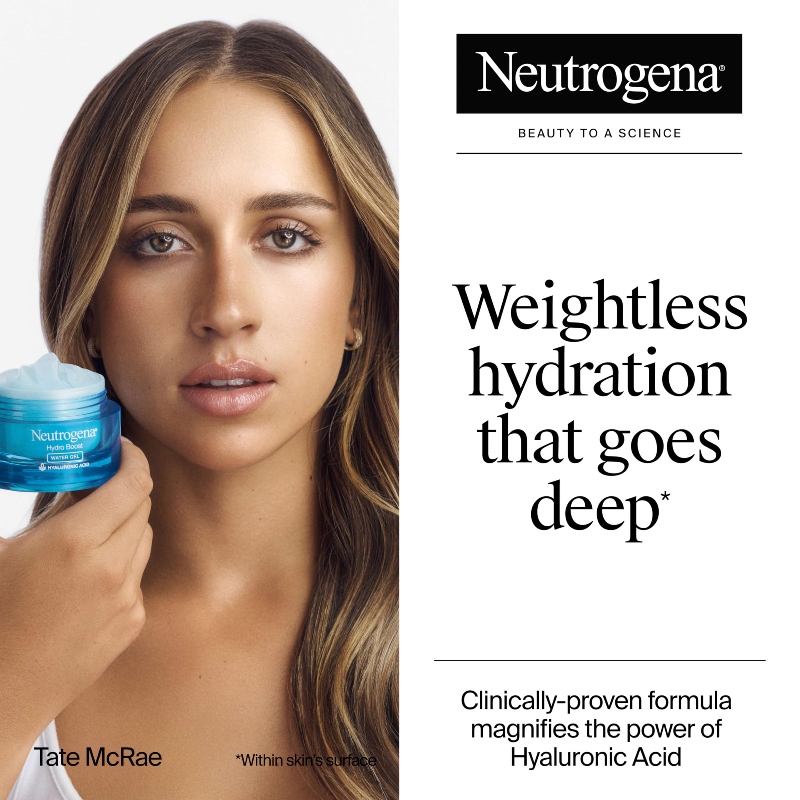 Neutrogena Hydro Boost: textura gel ligera que se absorbe rápido