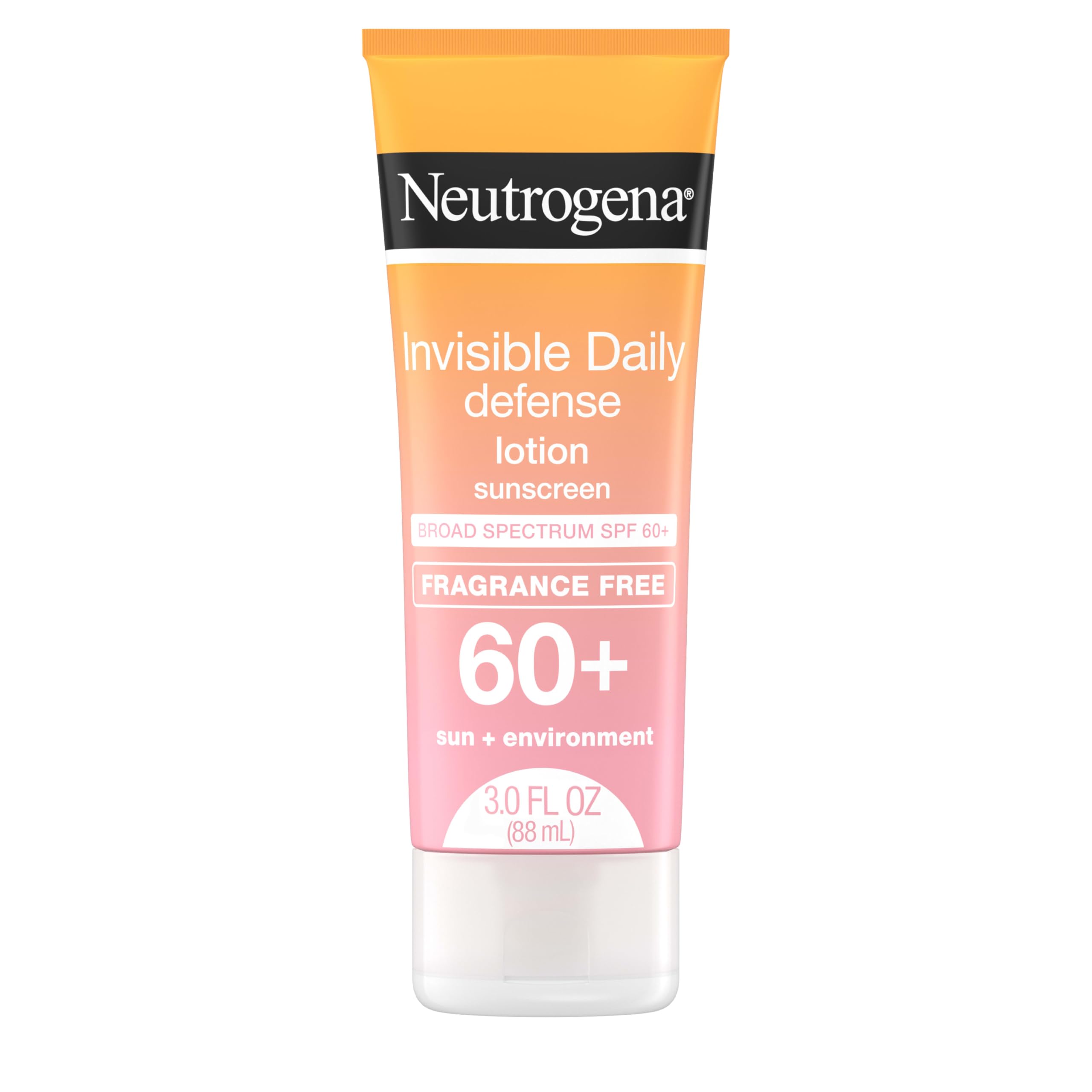 Neutrogena Invisible Daily Defense: botella y protección UVA/UVB sin marcas blancas.