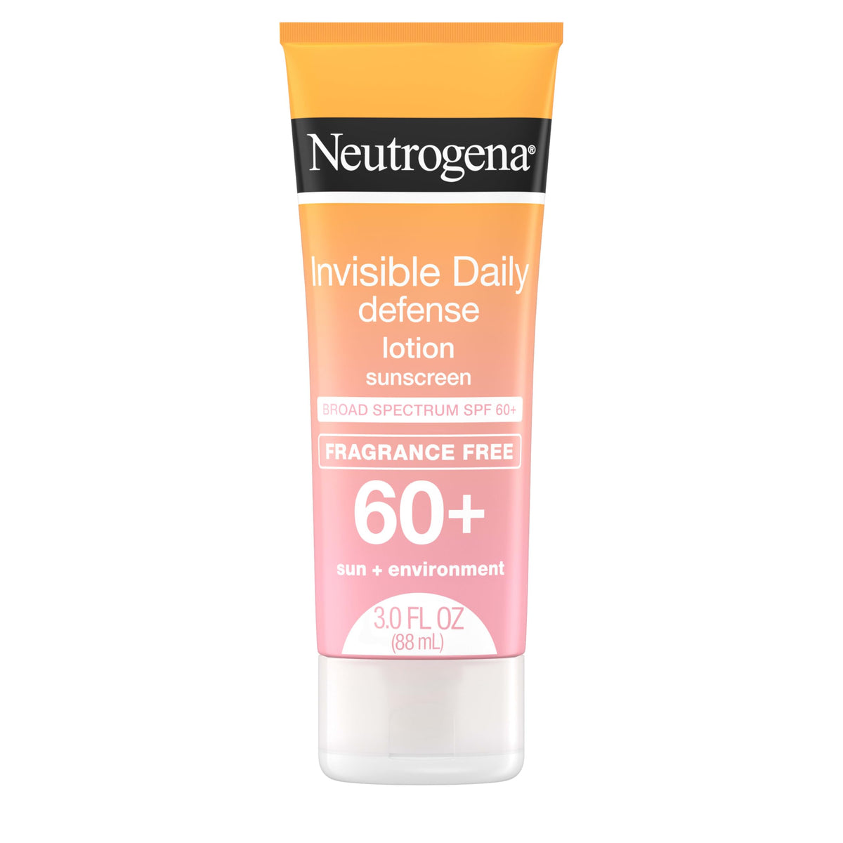 Neutrogena Invisible Daily Defense: botella y protección UVA/UVB sin marcas blancas.