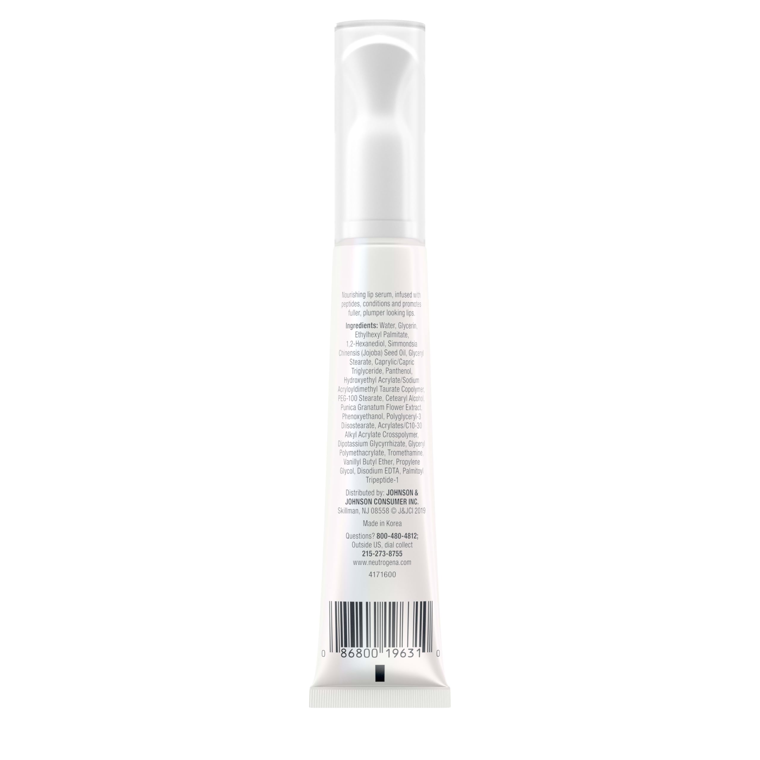 Neutrogena Labios packaging recomendado: diseño práctico y dermatológicamente avalado.