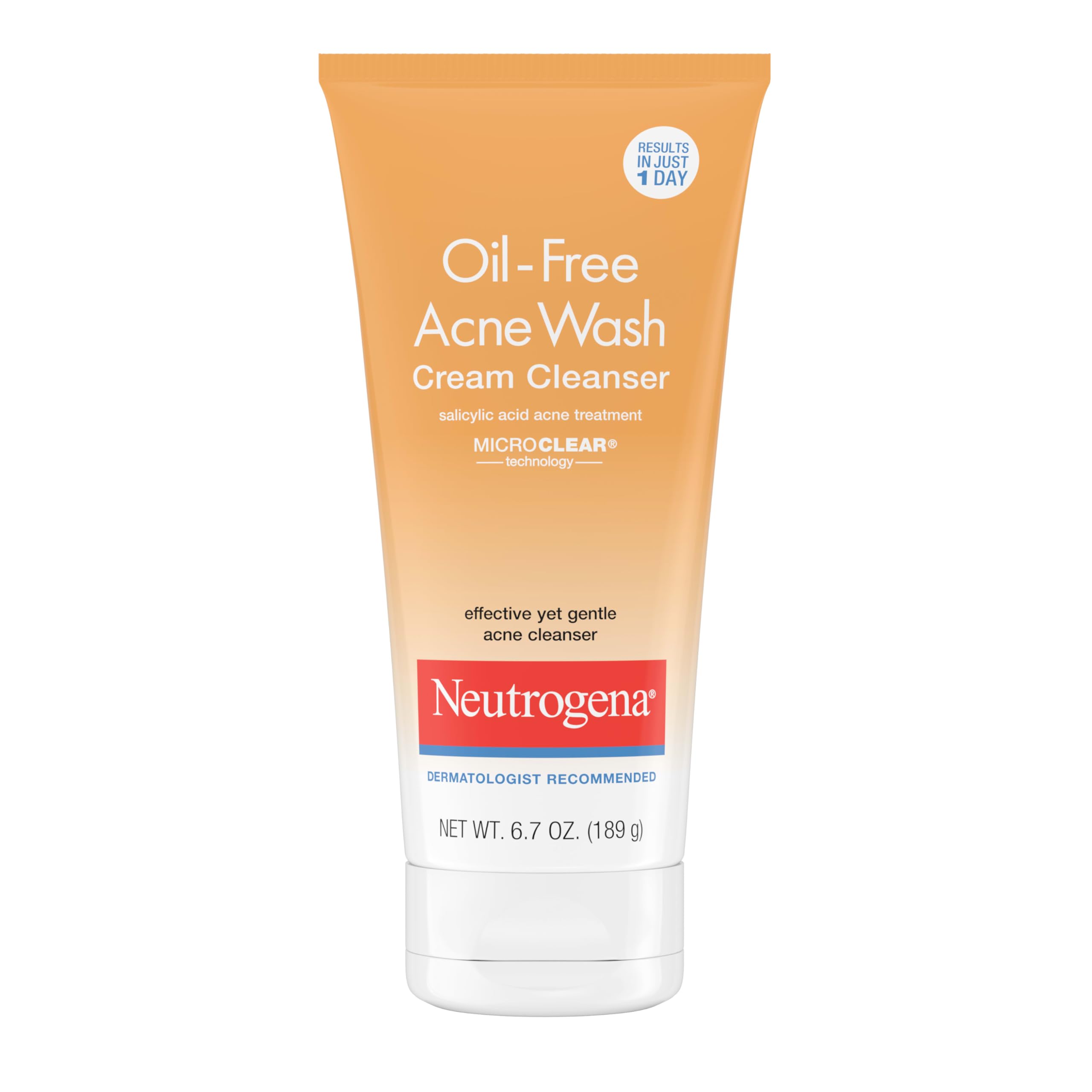 Neutrogena limpiador acne libre de aceite con MicroClear dirige el ácido salicílico a los poros