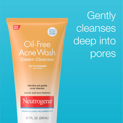 Neutrogena limpiador acne crema espumosa suave para uso diario