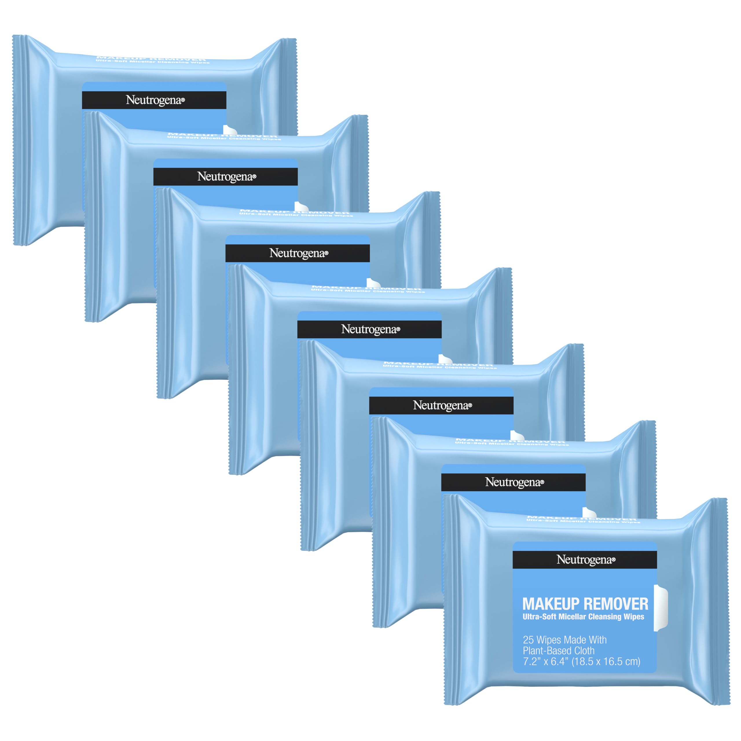 Neutrogena makeup remover wipes pack for convenient daily cleansing and makeup removal.