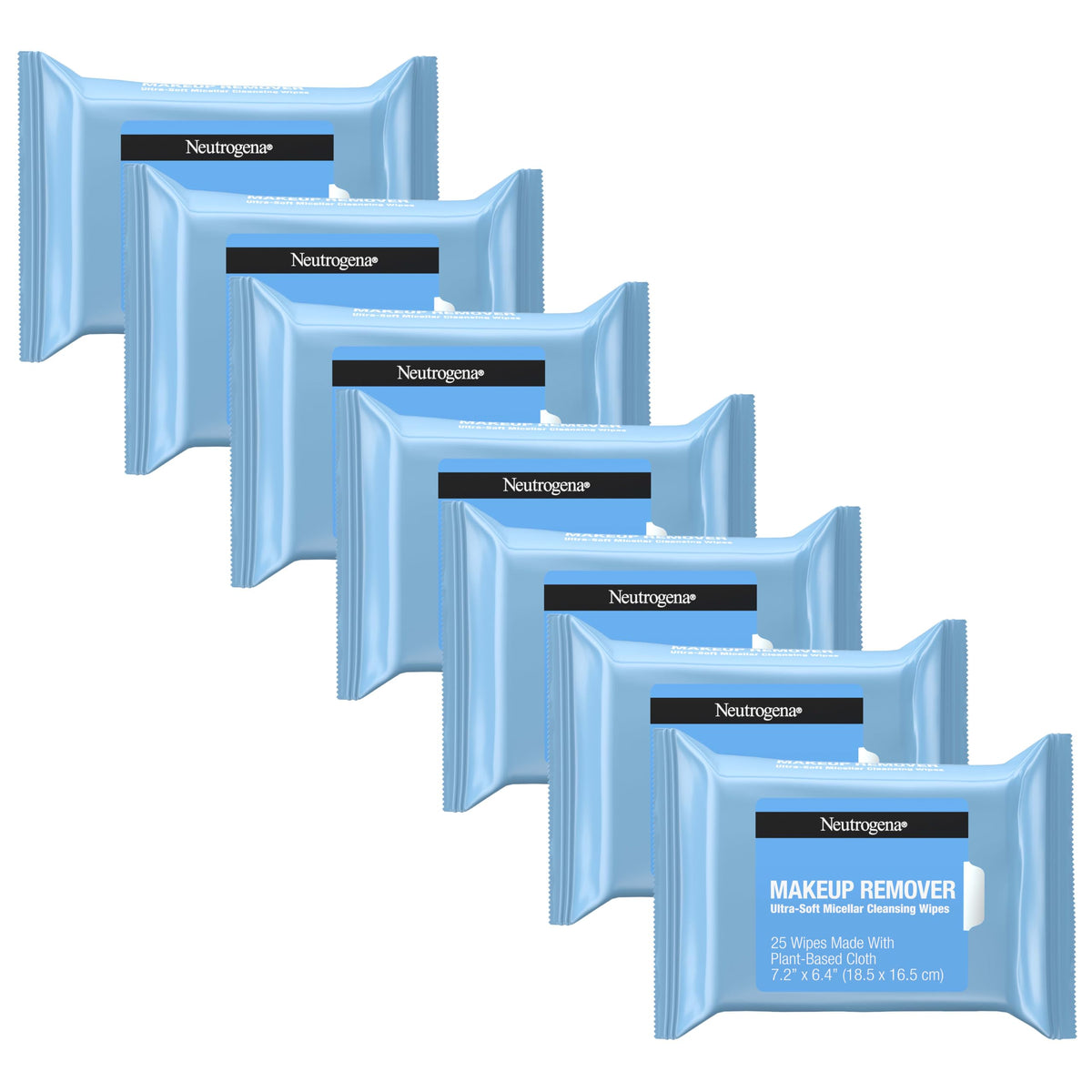 Neutrogena makeup remover wipes pack for convenient daily cleansing and makeup removal.