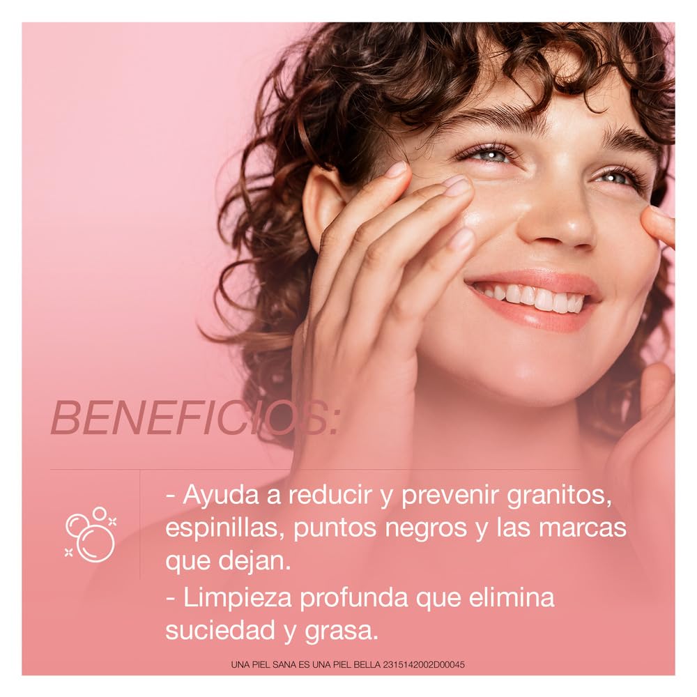 Neutrogena MicroClear technology close-up showing targeted acne treatment