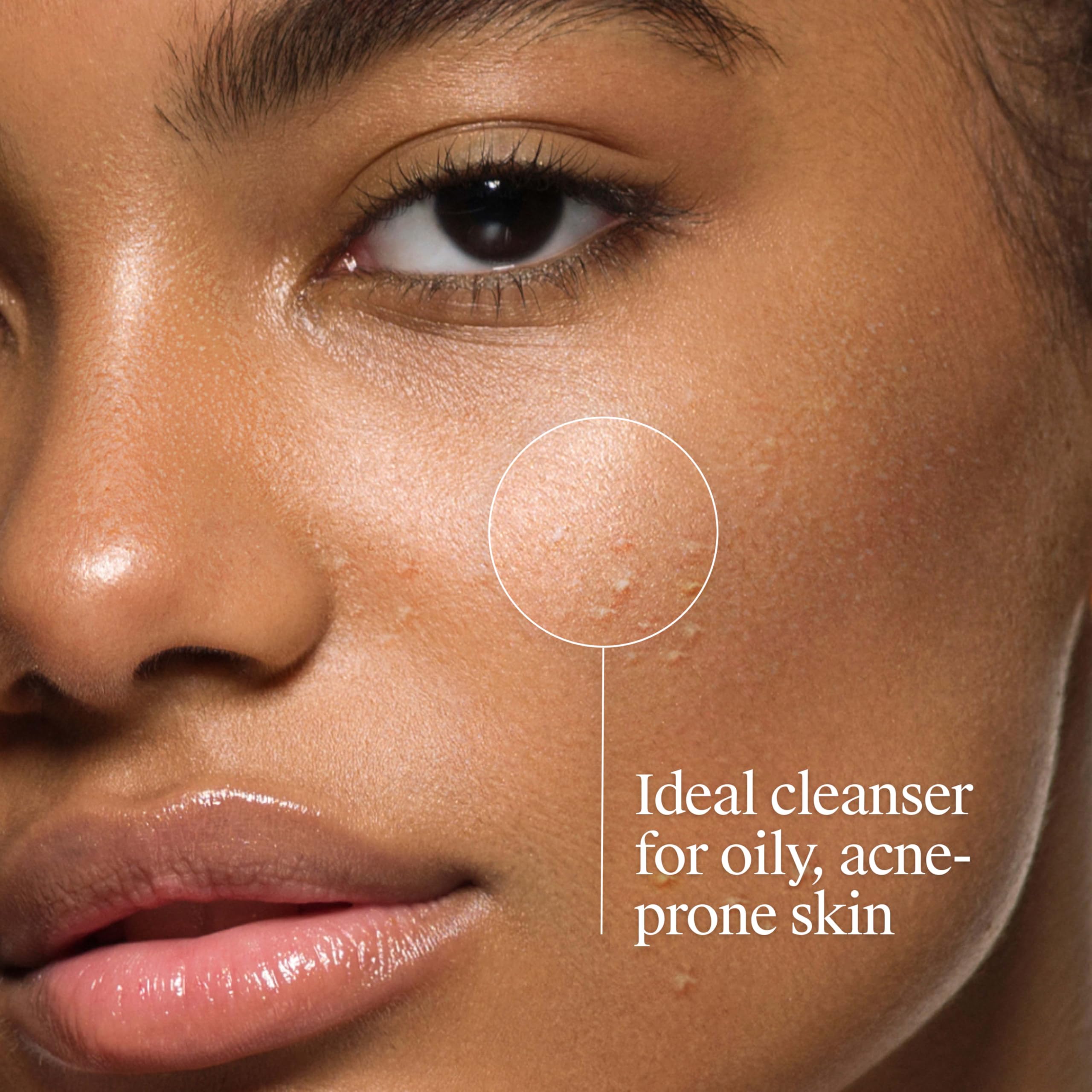Neutrogena MicroClear technology graphic illustrating deeper pore delivery.