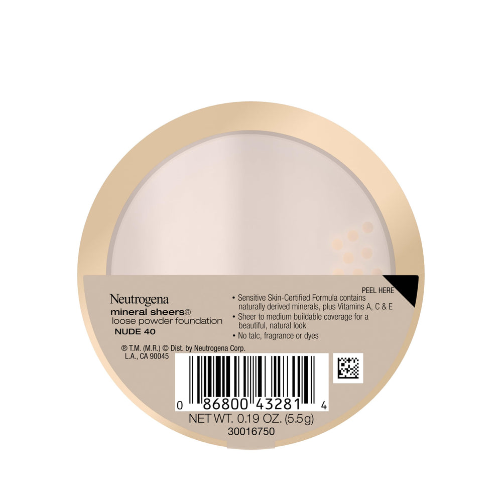 Neutrogena Mineral Sheers, acabado transpirable, uso diario