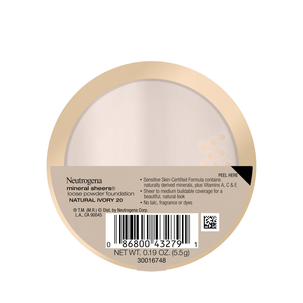 Neutrogena Mineral Sheers tonos naturales unificados para igualar piel.