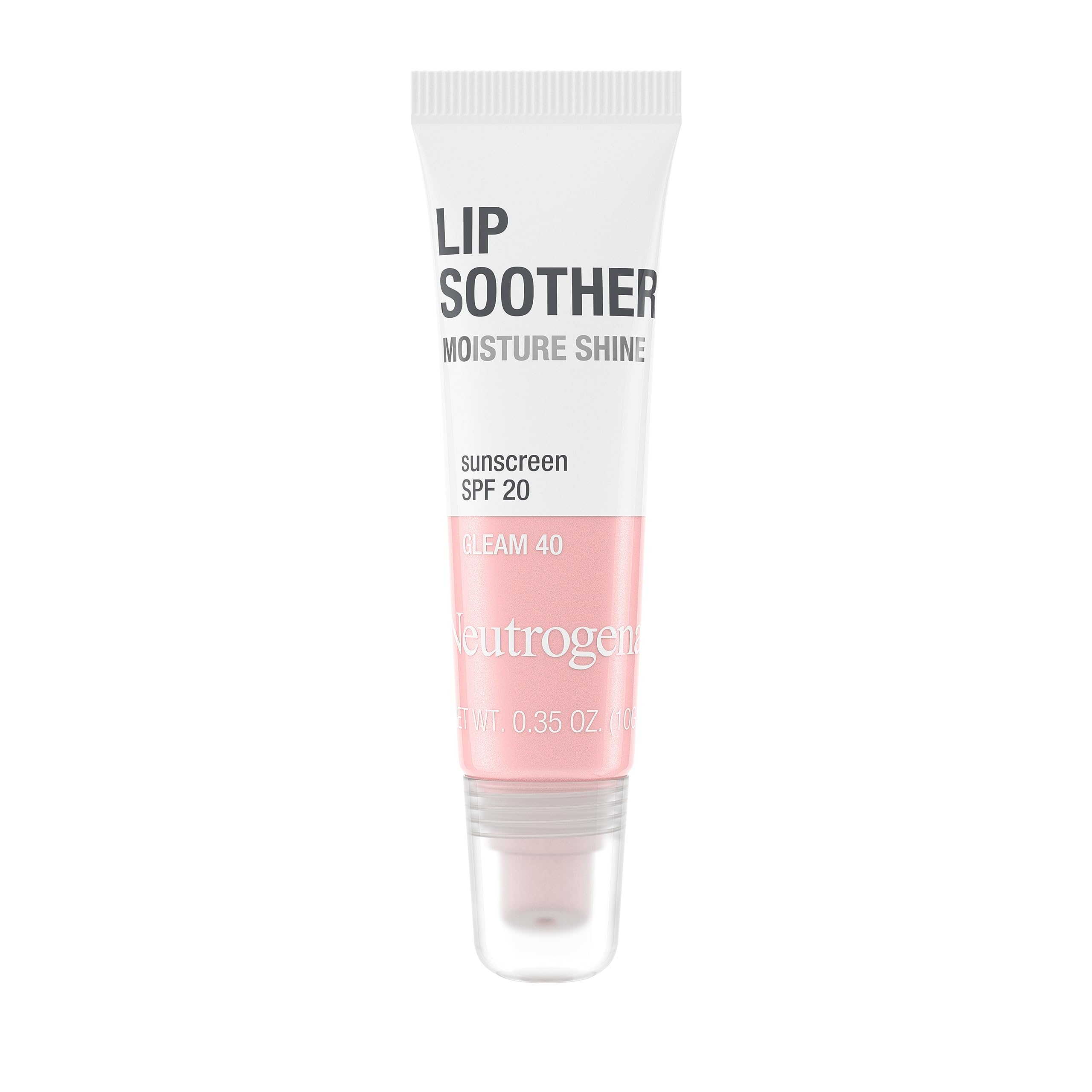 Neutrogena MoistureShine lip gloss in rose with a high-gloss finish for hydrated lips