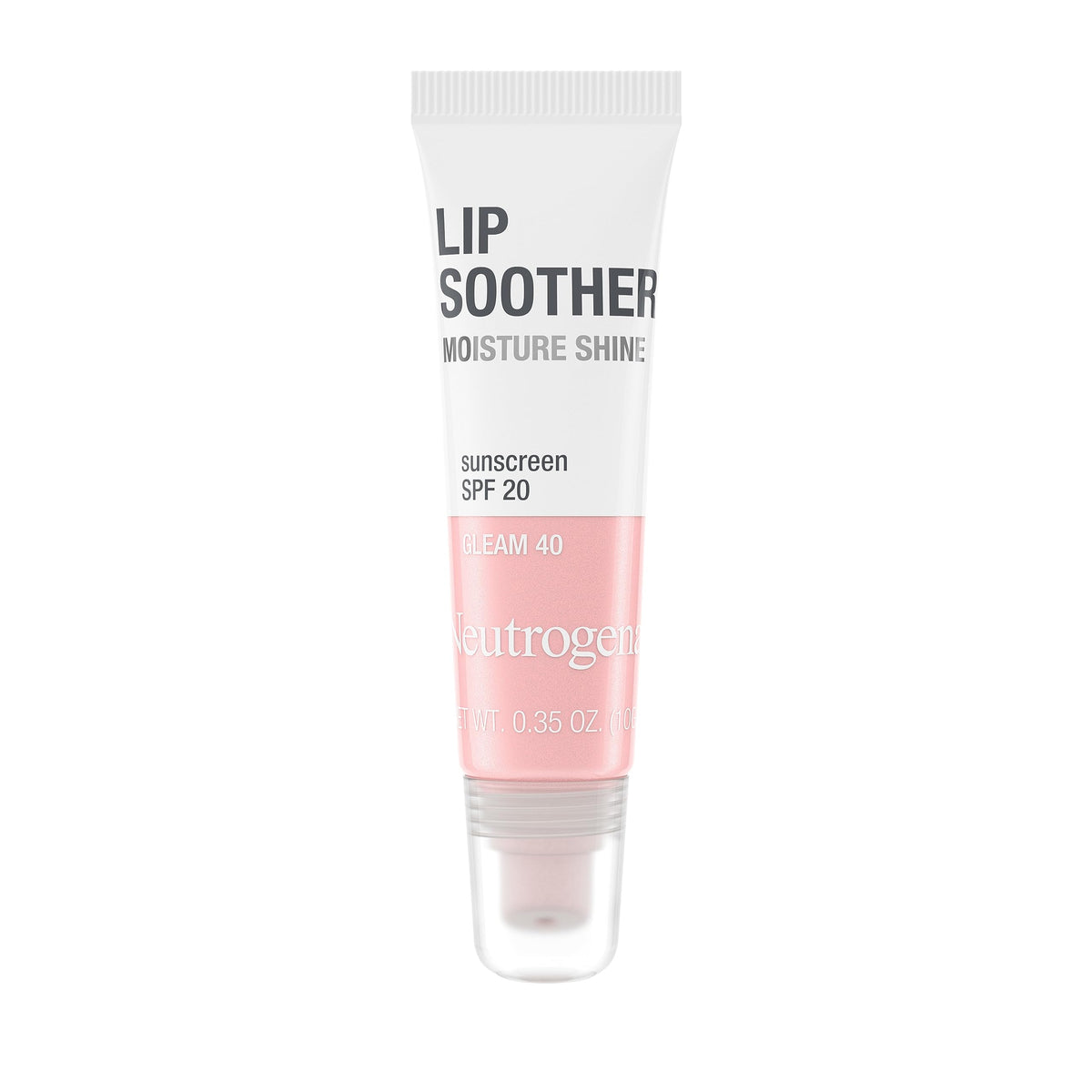 Neutrogena MoistureShine lip gloss in rose with a high-gloss finish for hydrated lips