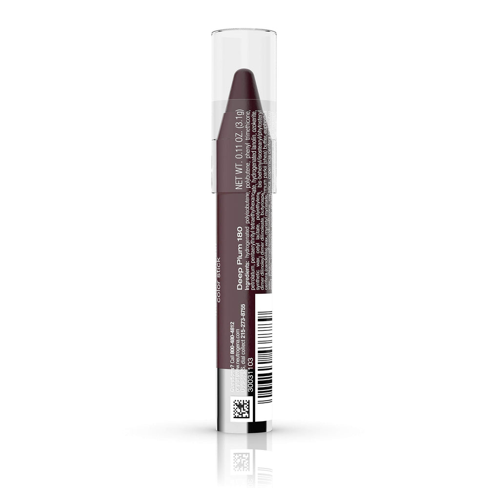 Deep Plum shade delivering rich color payoff on lips.
