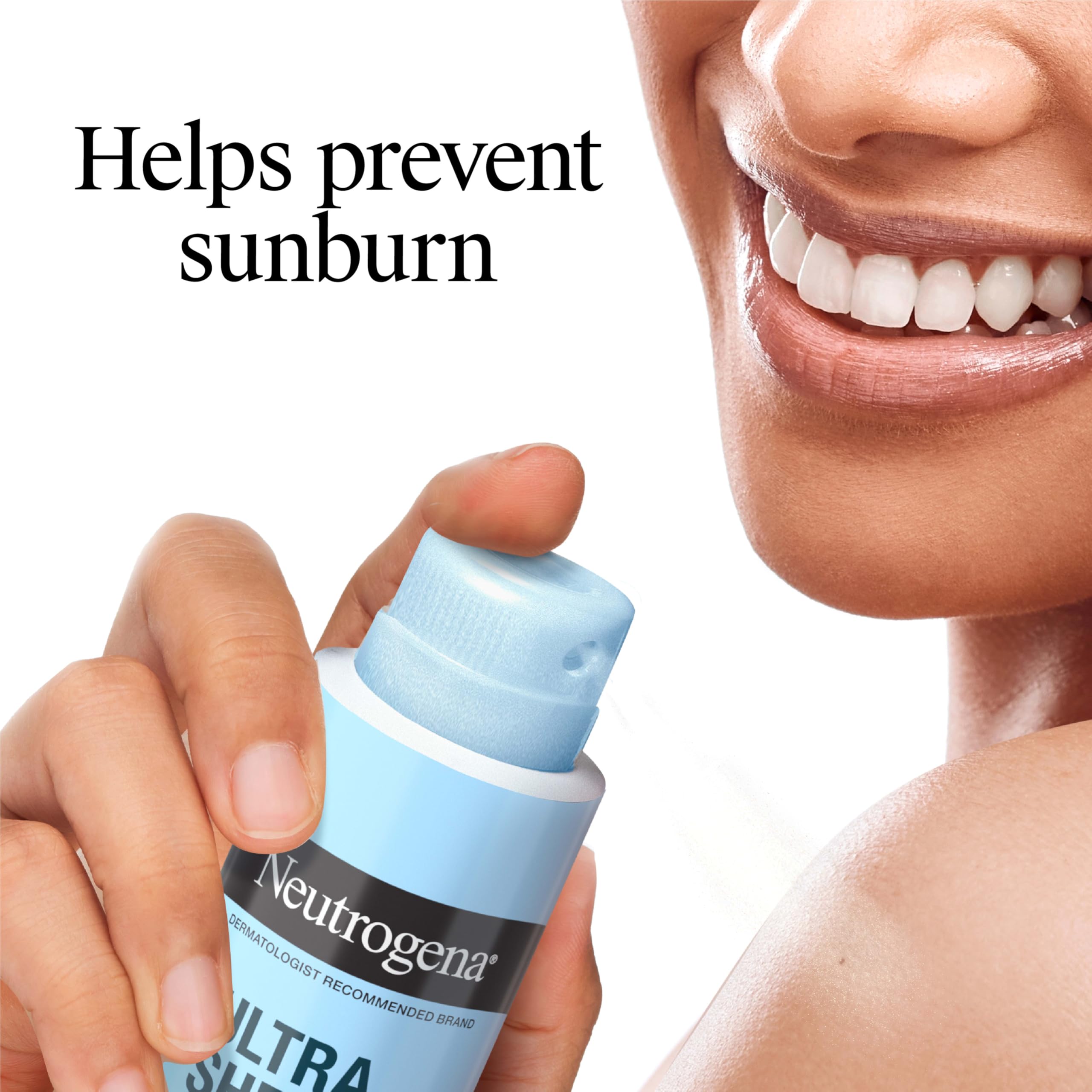 Protector solar en aerosol Neutrogena SPF 70: sin aceite para piel fresca.