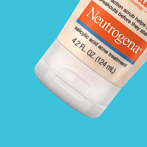 Neutrogena Oil-Free Acne Wash packaging on store shelf.