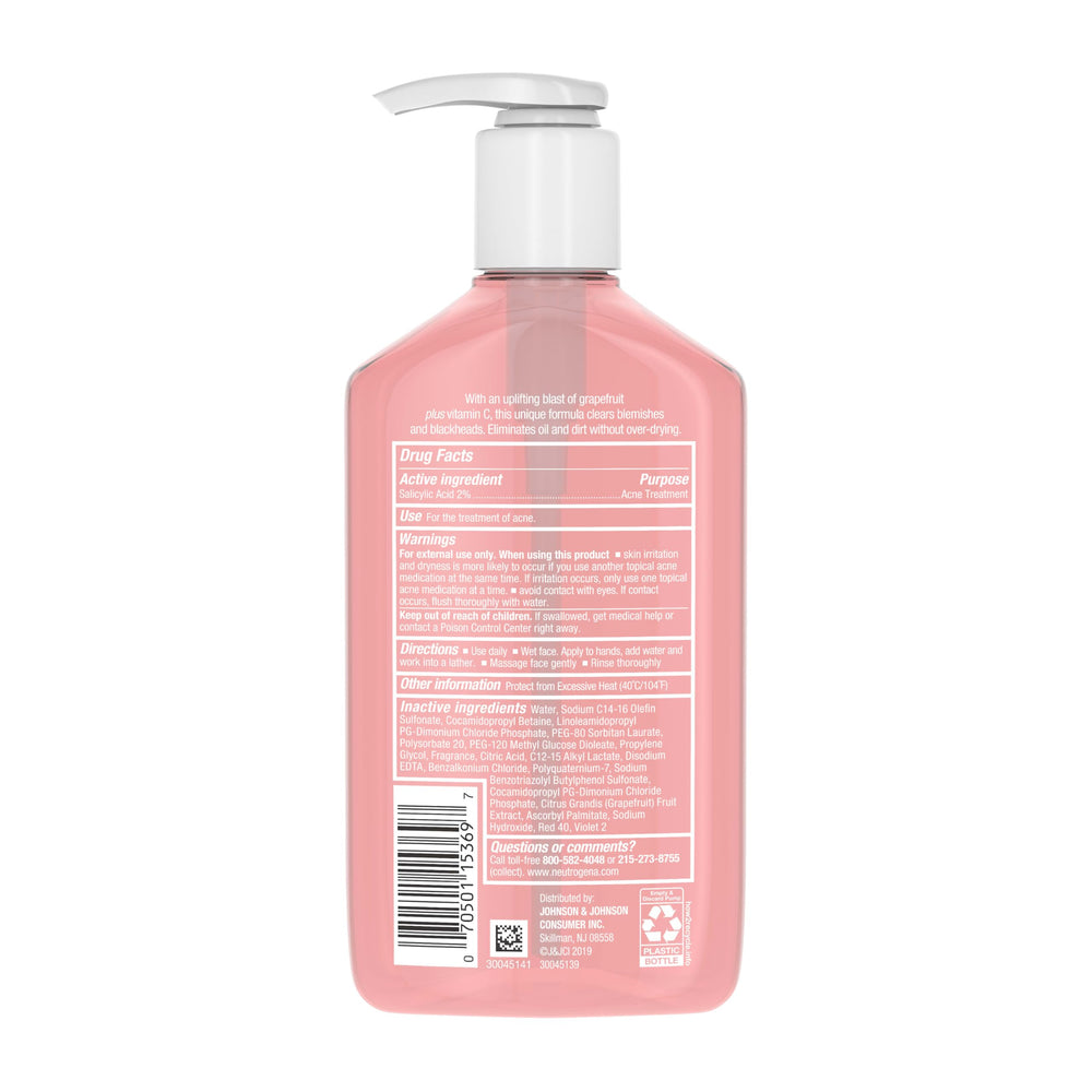 Neutrogena packaging and branding in acne care lineup.