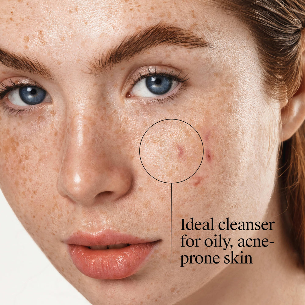 Grapefruit extract visual highlighting refreshing scent and cleansing boost.