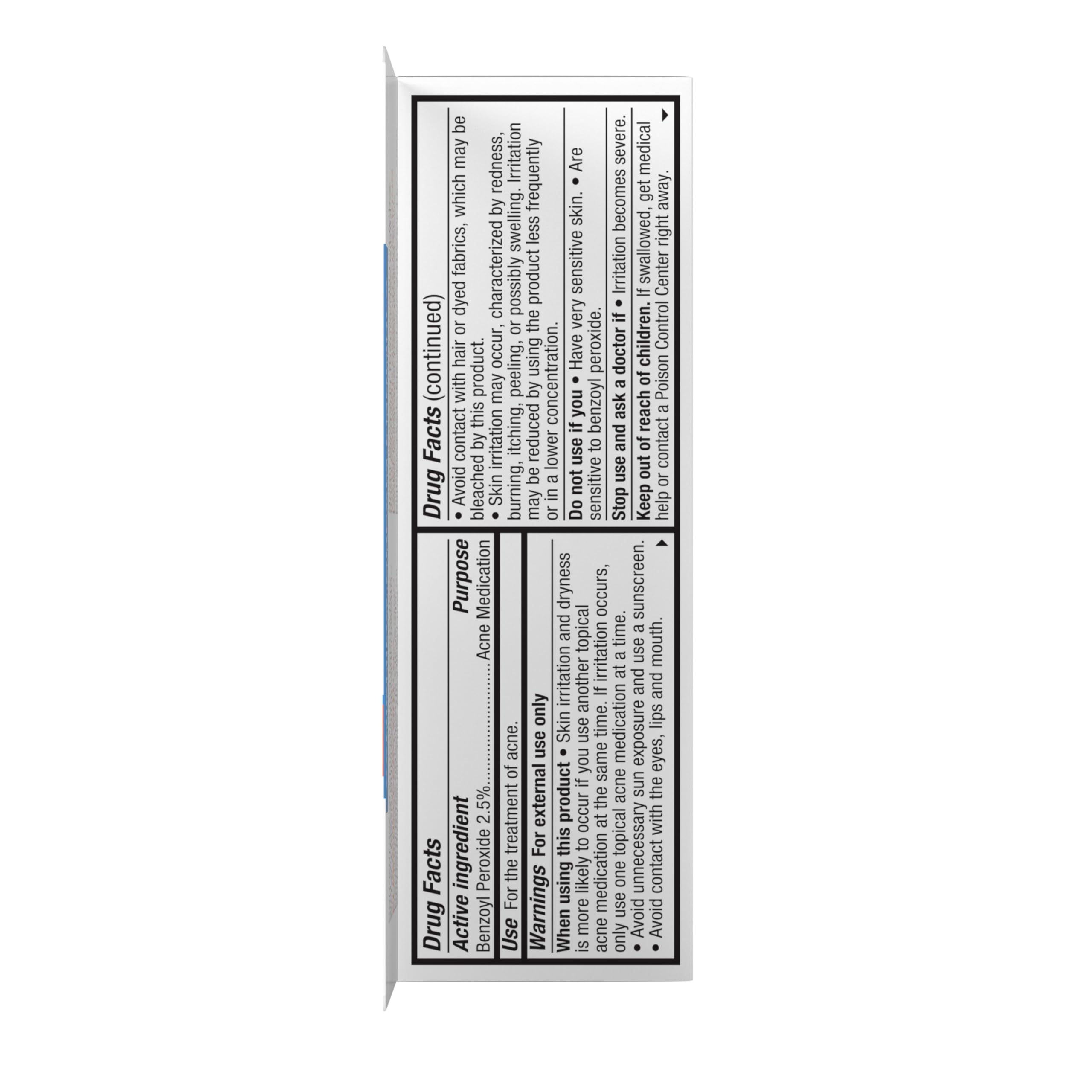 Neutrogena On-The-Spot tube, portable acne care on-the-go.