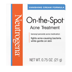 Neutrogena On-The-Spot tube closeup, gentle, fast-acting pimple treatment.