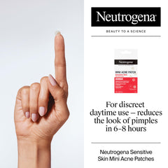 Parche hidrocoloide mini Neutrogena junto a grano absorbiendo impurezas