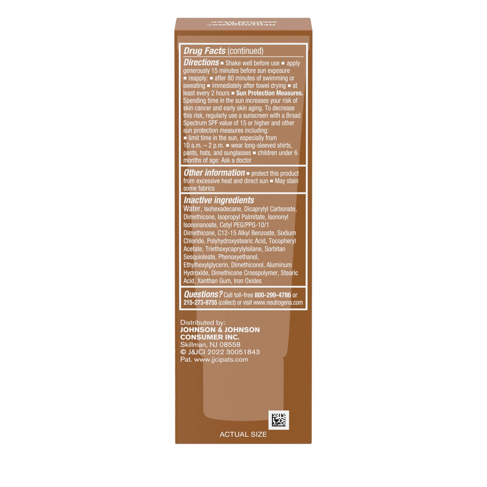 Acabado natural de Neutrogena Purescreen+ sin rastro blanqueante.