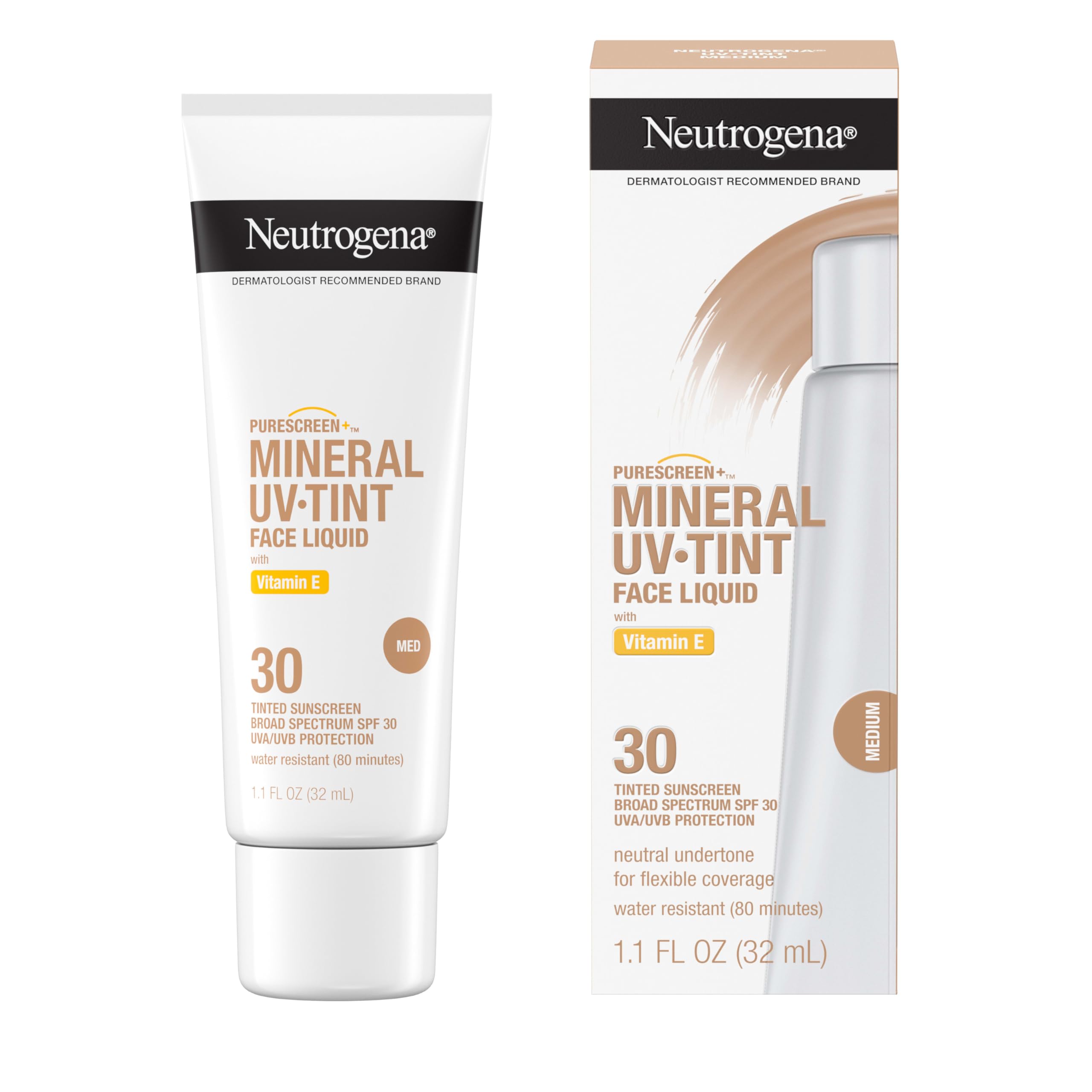 Neutrogena Purescreen+ aplicación facial suave para protección diaria.