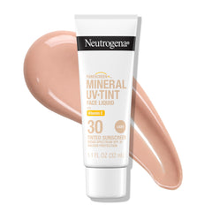 Neutrogena Purescreen+ Mineral UV Tint en bote, protección mineral diaria y tono natural.