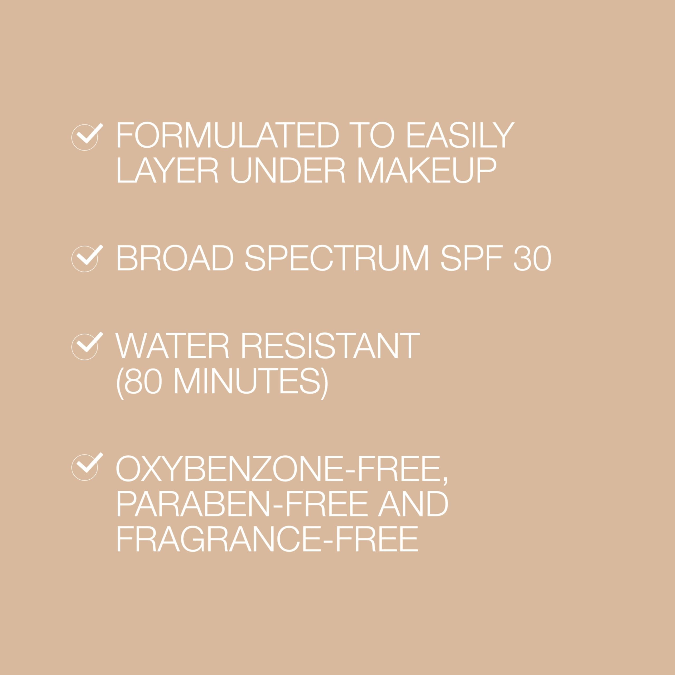Tono natural de Neutrogena Purescreen+ Mineral UV Tint que se funde con la piel.