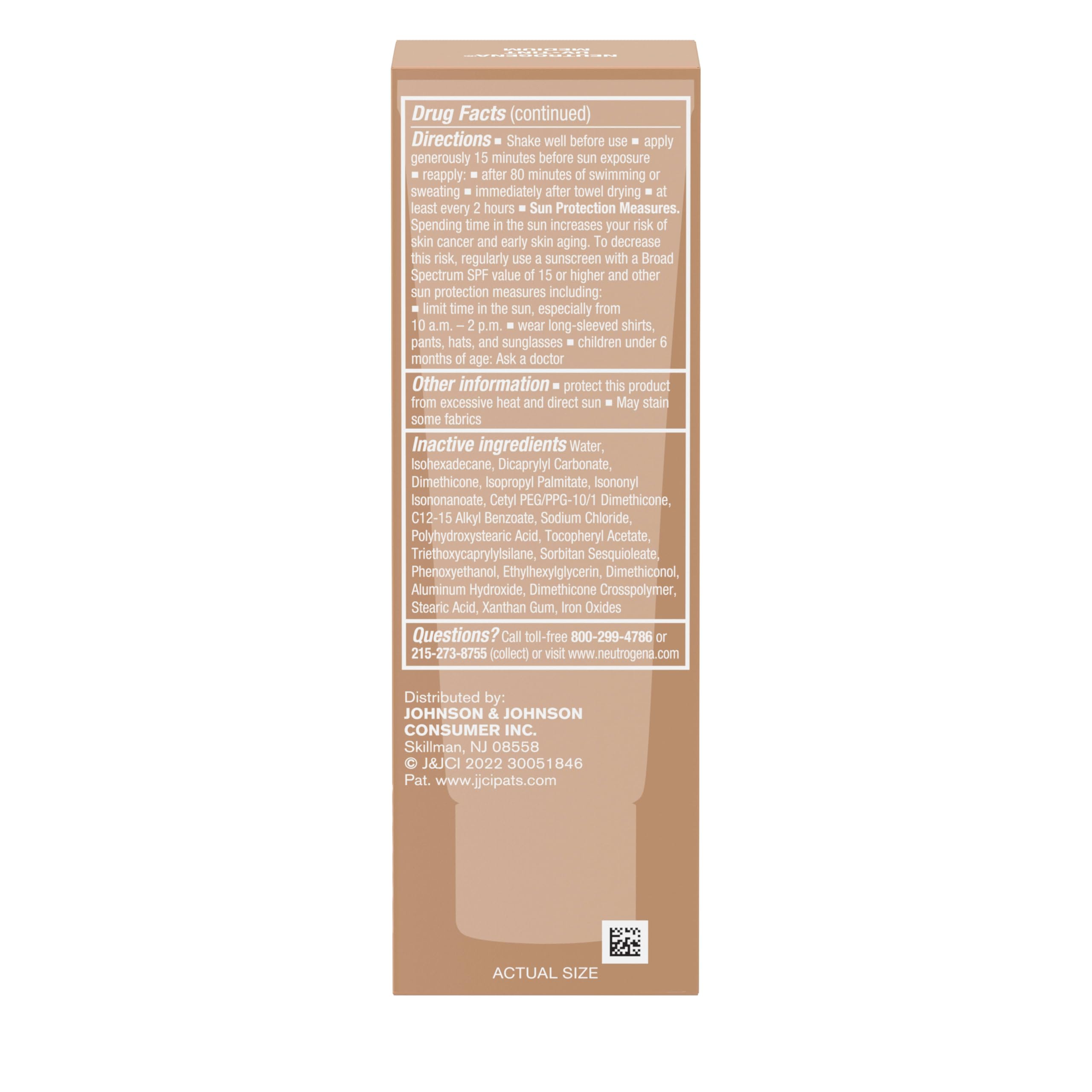Neutrogena Purescreen+ sin fragancia y sin parabenos para piel sensible.