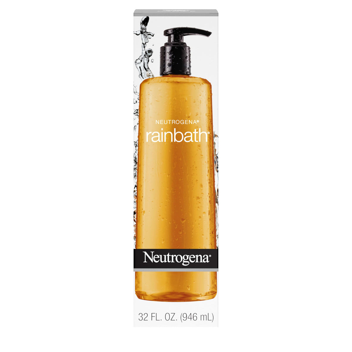 Neutrogena Rainbath 32oz pump bottle ready for daily shower use.