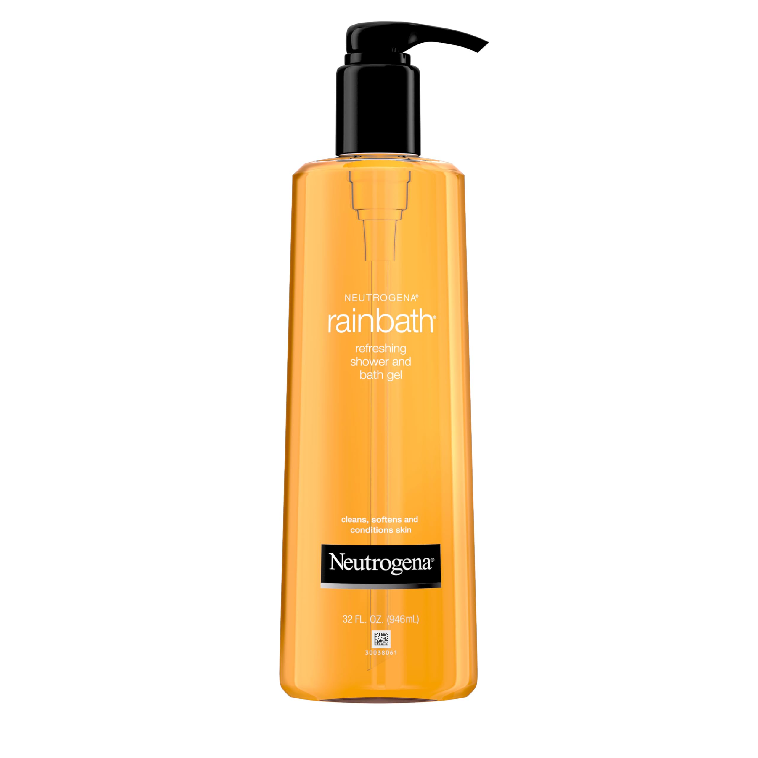 Neutrogena Rainbath original fragrance close-up bottle highlighting fresh scent.