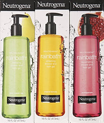 Neutrogena Rainbath Pear & Green Tea bottle, soothing scent for softer skin.