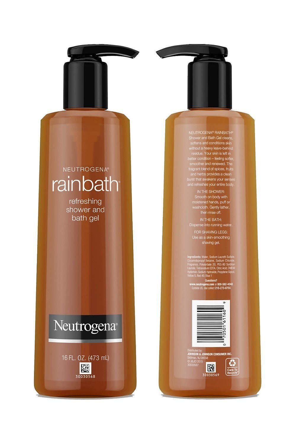 Neutrogena Rainbath Pomegranate Ocean Mist bottle for an energizing shower aroma.